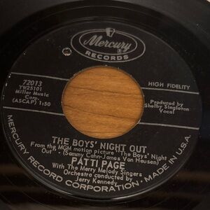 Mercury Records The Boys' Night Out" by Patti Page